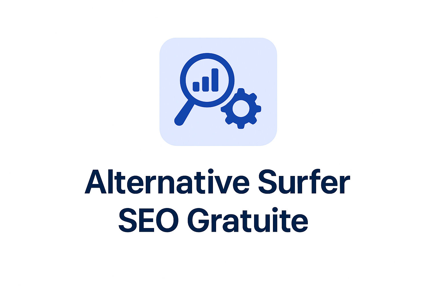 Infographie comparant les meilleures alternatives gratuites à Surfer SEO en 2026 : Keyword Surfer, ChatSEO, Frase, NeuronWriter, Scalenut
